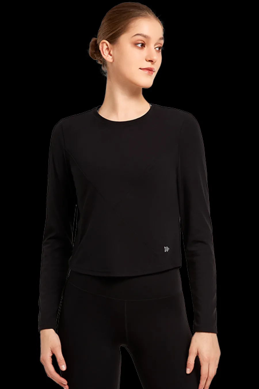 Yvette Crop Longsleeve Ina Black Discount