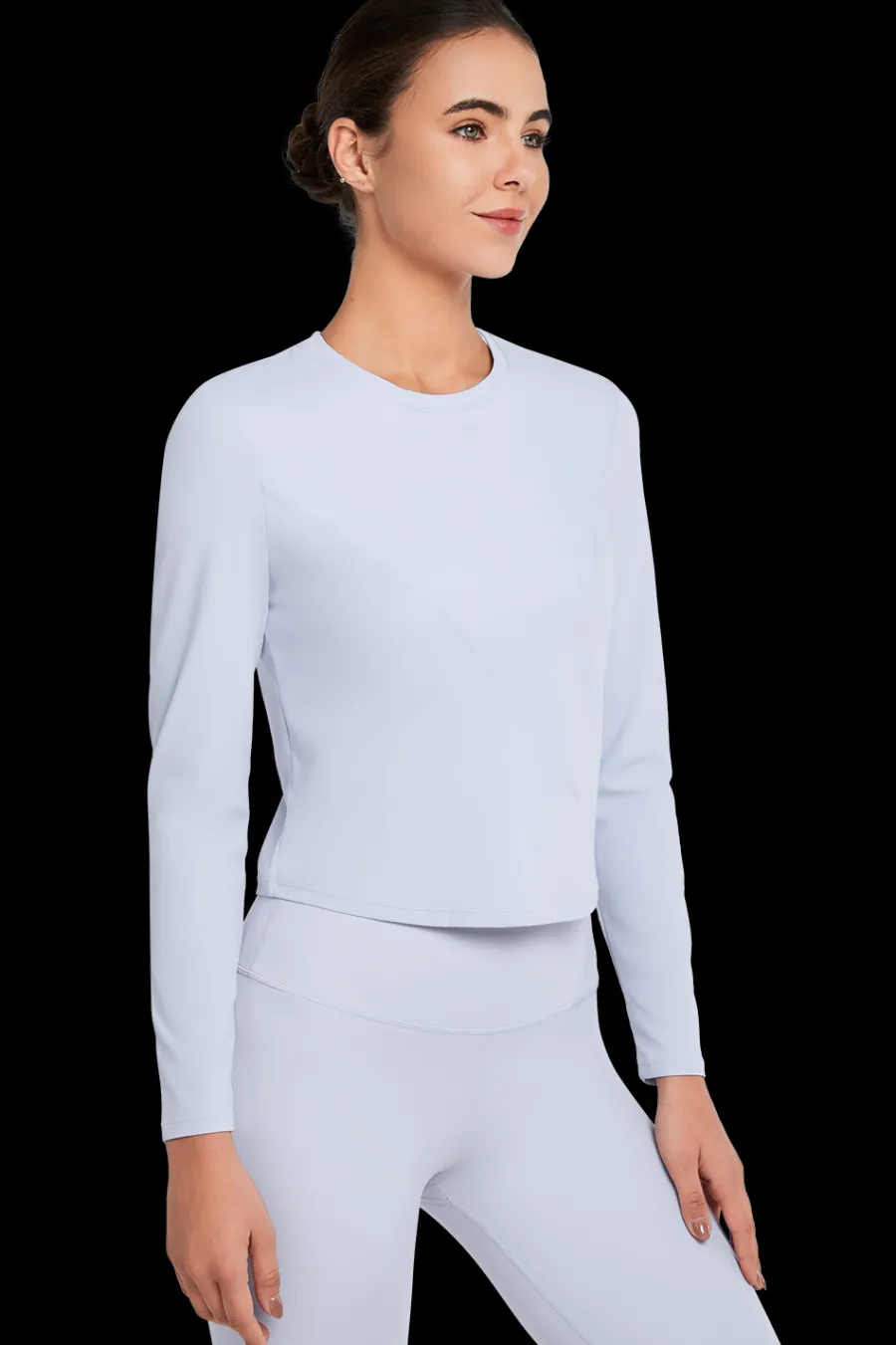 Yvette Crop Longsleeve Ina LightPurple Sale