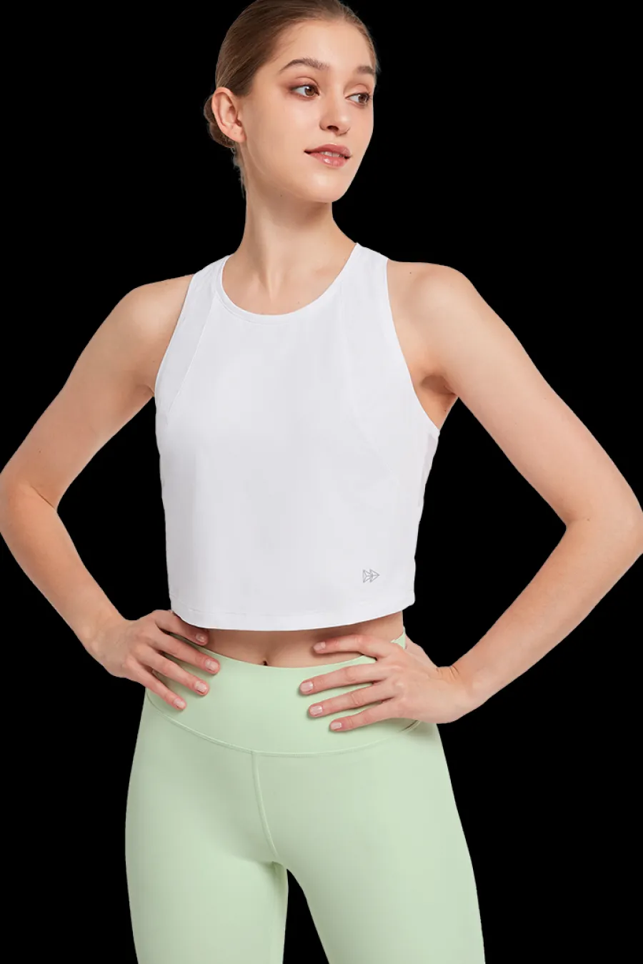 Yvette Crop Tank Top Moni White Discount