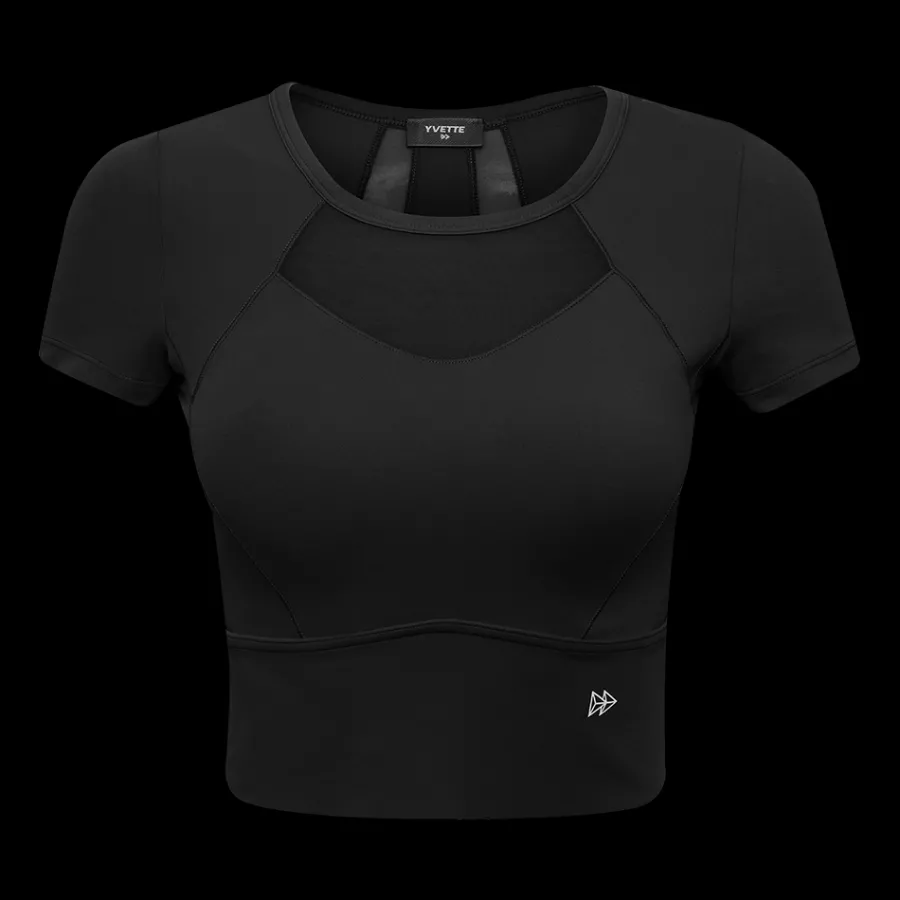crop_tshirt_flora_4.webp Yvette Crop T-Shirt Flora Black Best