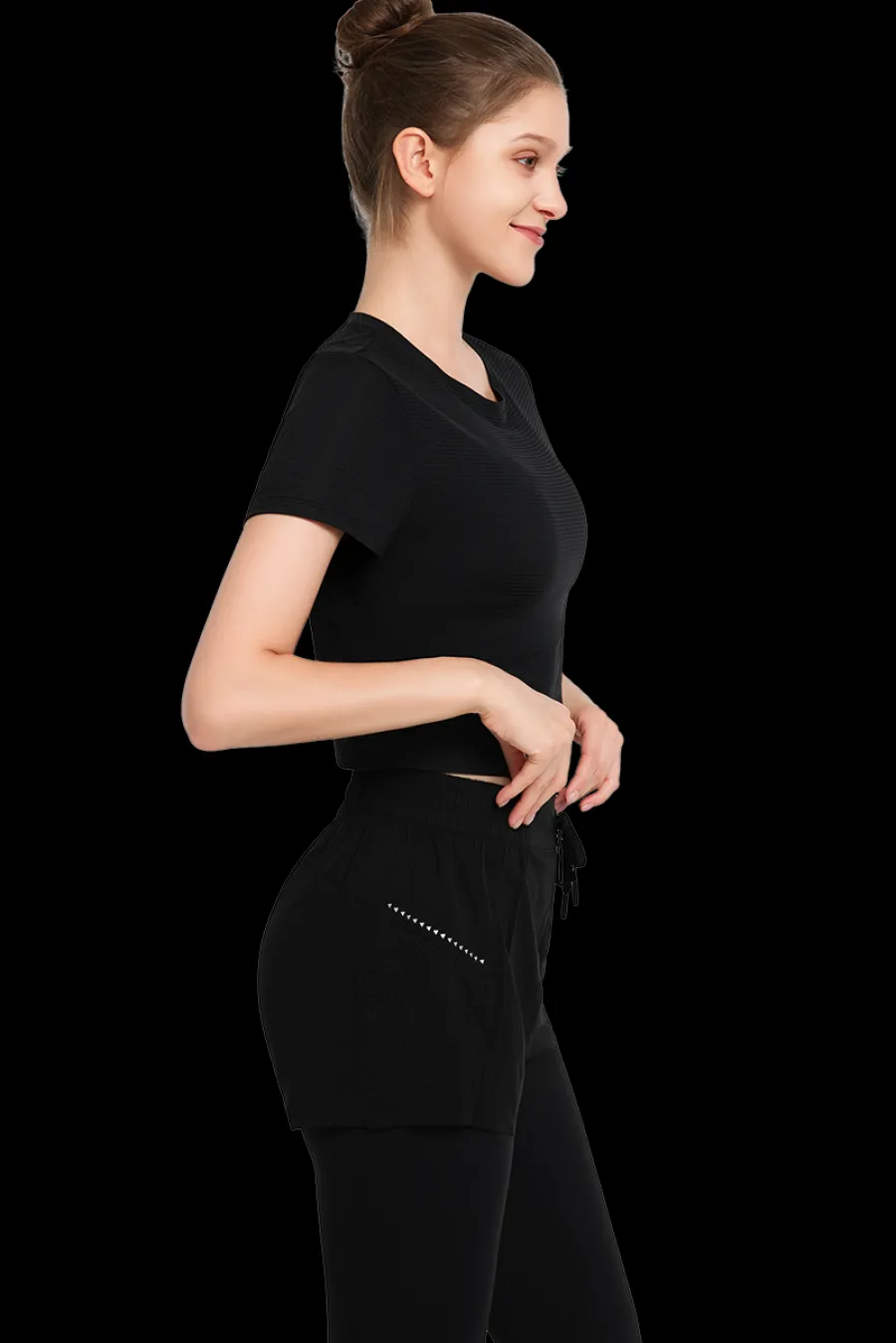 crop_tshirt_lina_2-1.webp Yvette Crop T-Shirt Lina Black Clearance