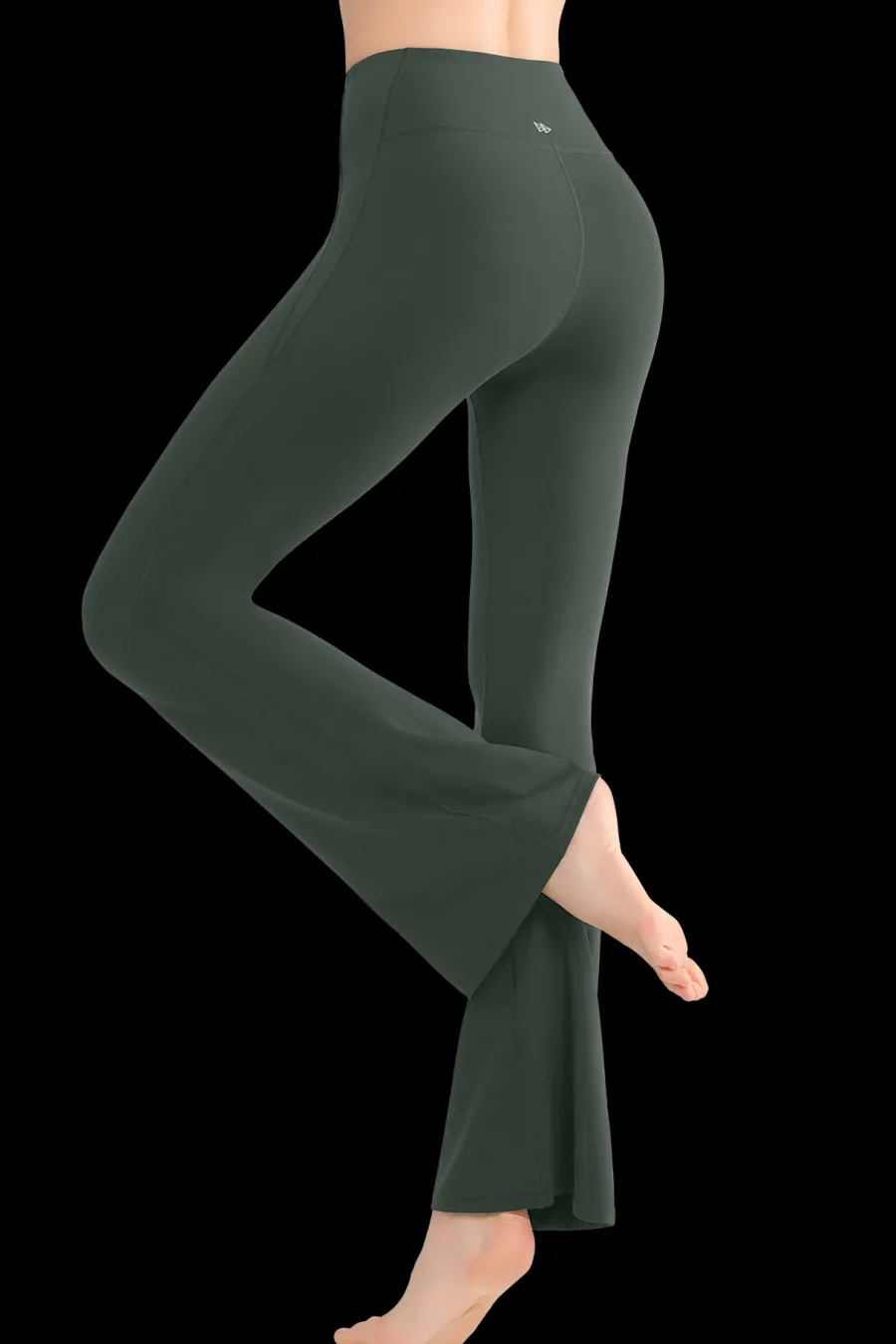 Yvette Flared Leggings July Green Hot