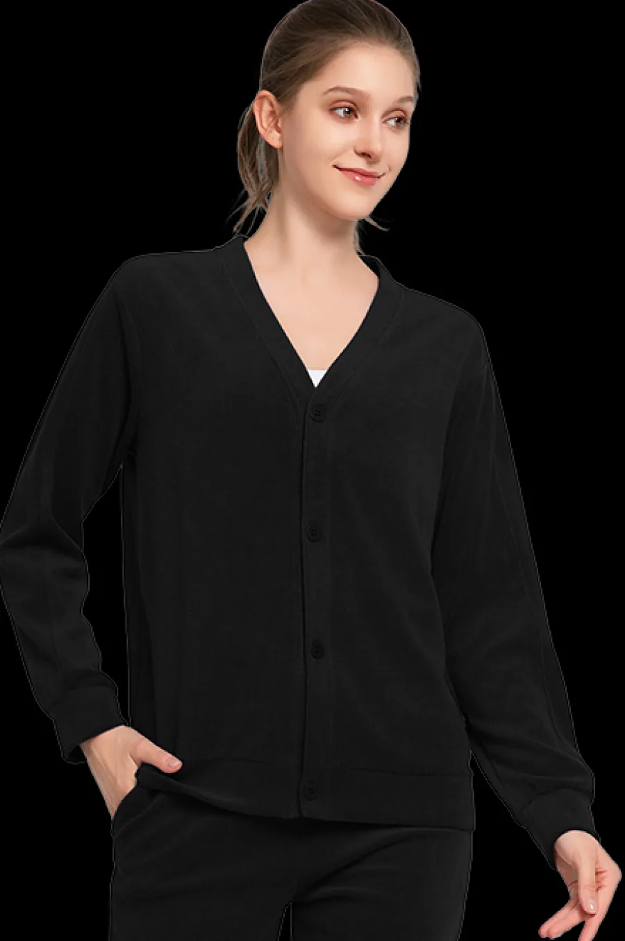 frottee_cardigan_franzi_2.webp Yvette Frottee Cardigan Franzi Black Hot