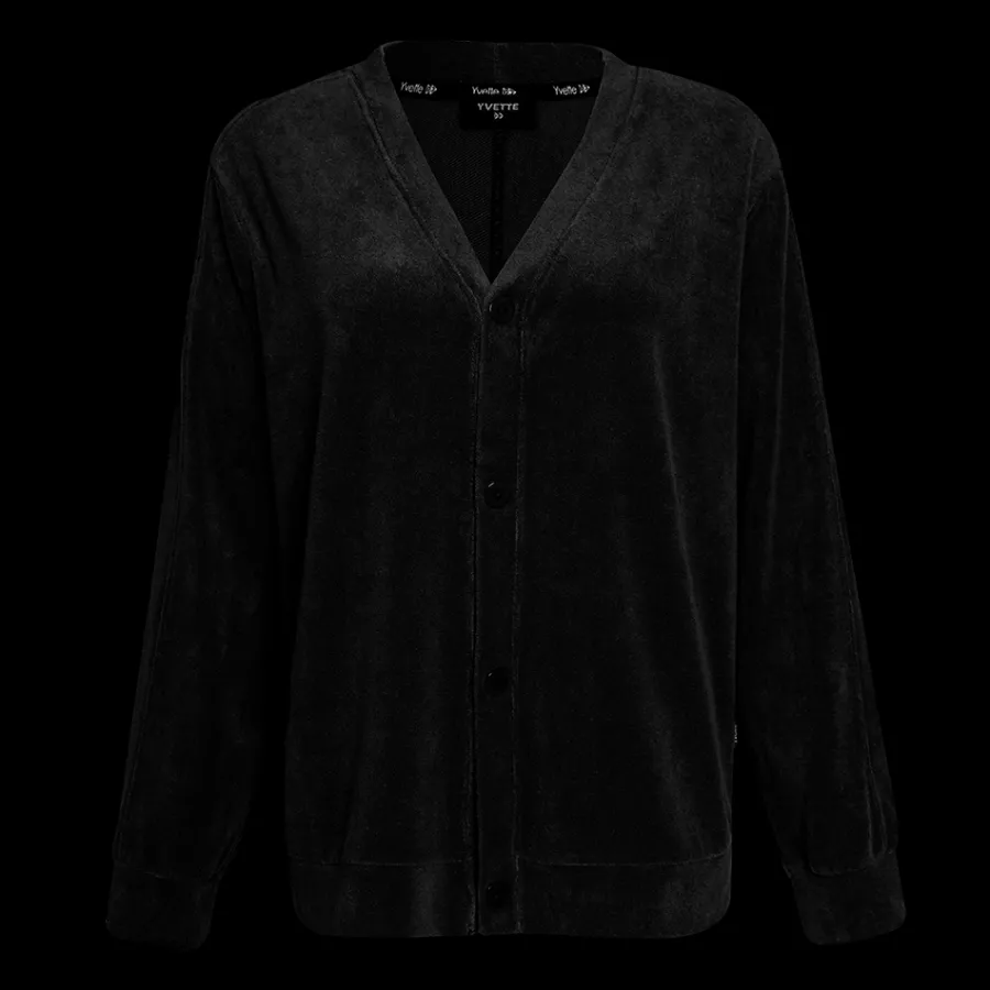 frottee_cardigan_franzi_5.webp Yvette Frottee Cardigan Franzi Black Hot
