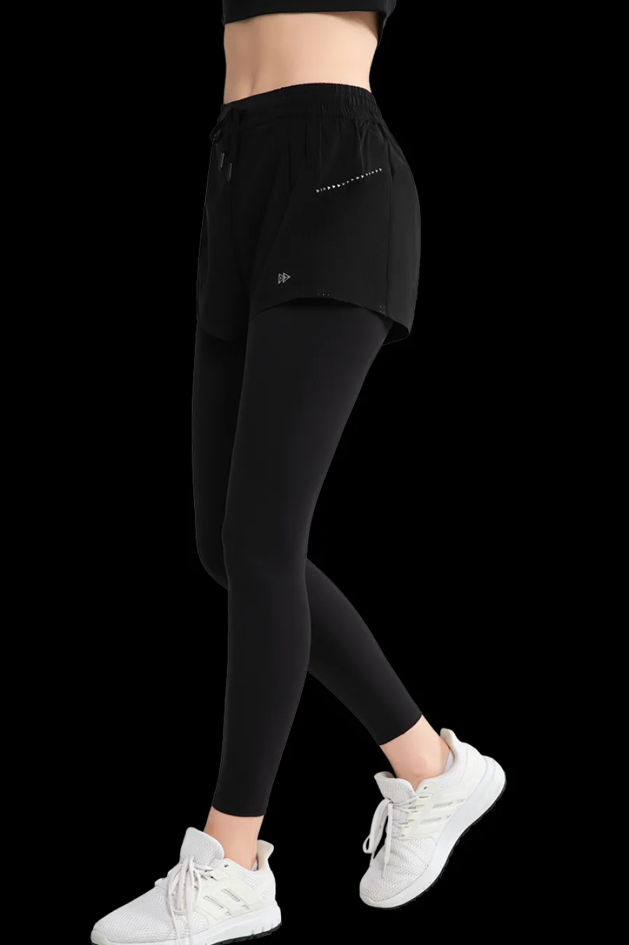 Yvette 2 in 1 Leggings Rea Black Sale