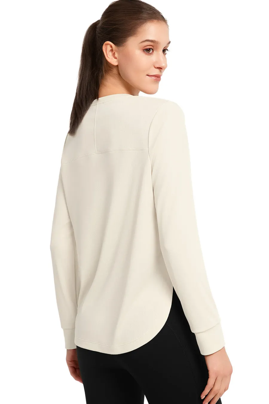 Yvette Longsleeve Ellen OffWhite Discount