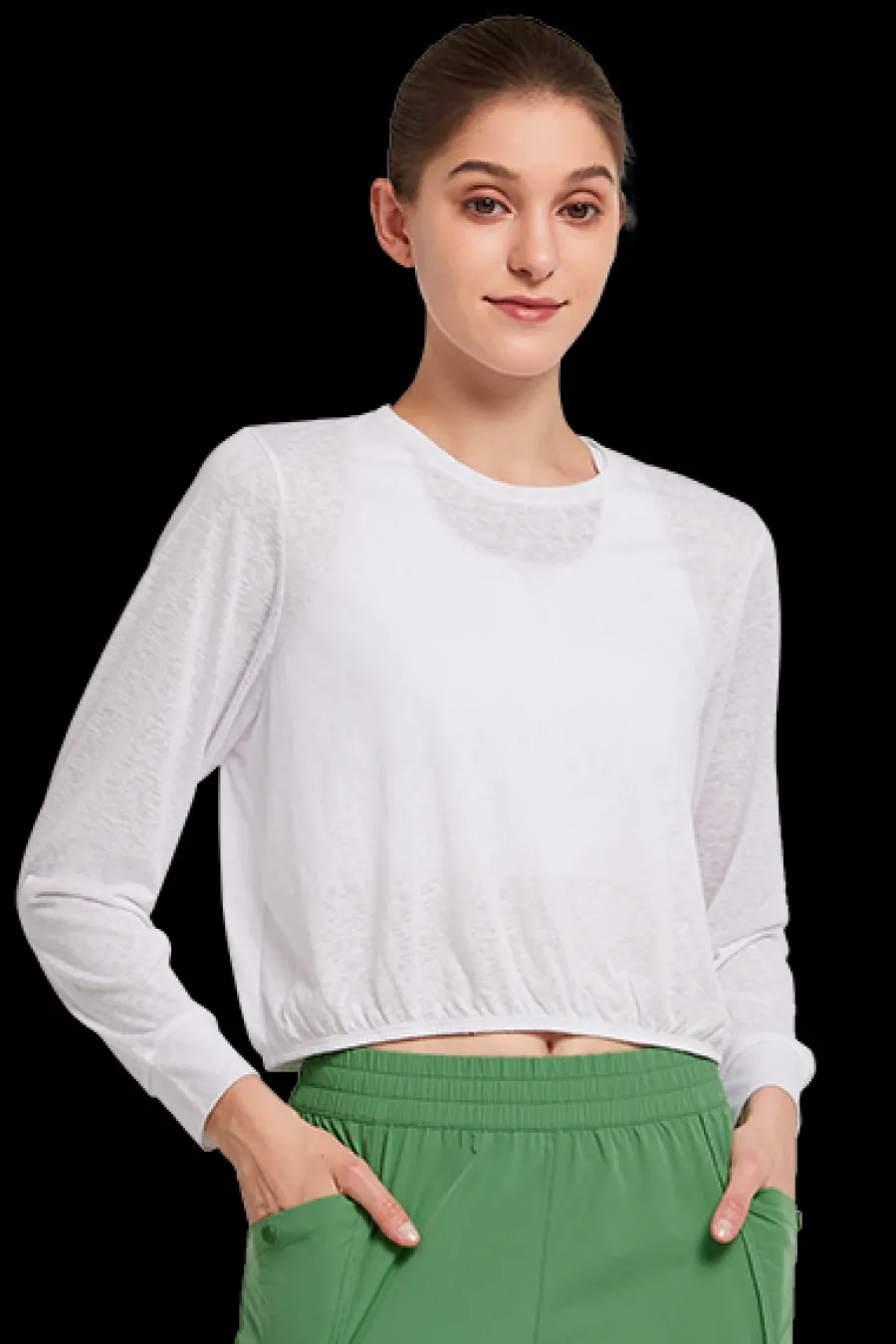 Yvette Longsleeve Flora White Best