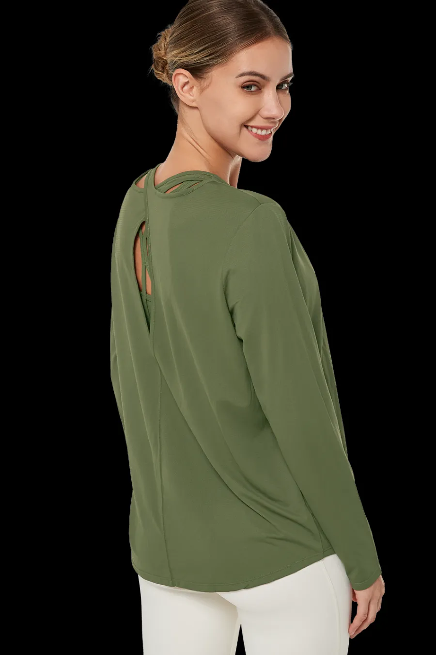 Yvette Longsleeve Merle DarkGreen Clearance