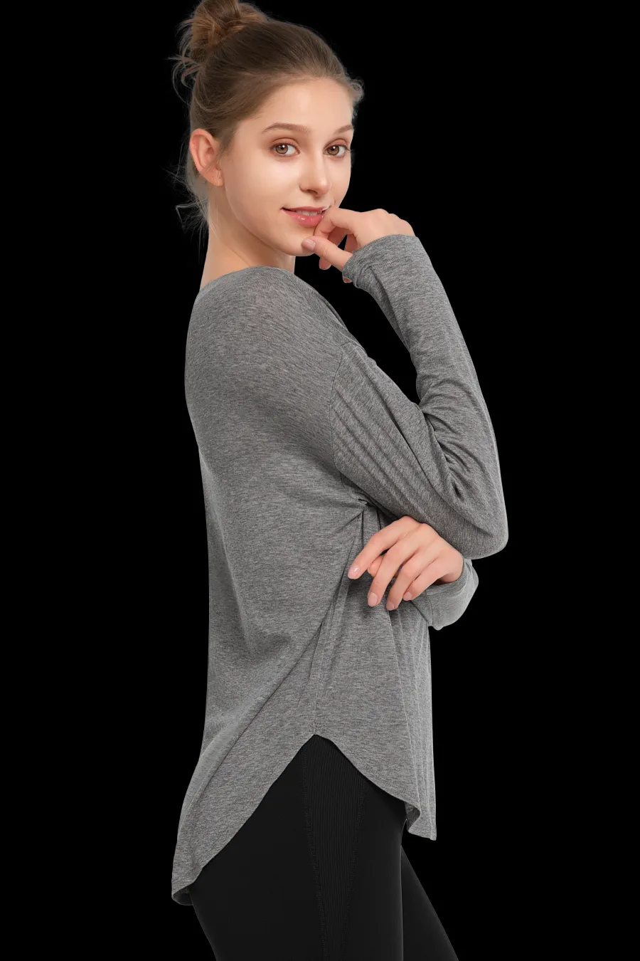 Yvette Longsleeve Vali MelangeGray Online