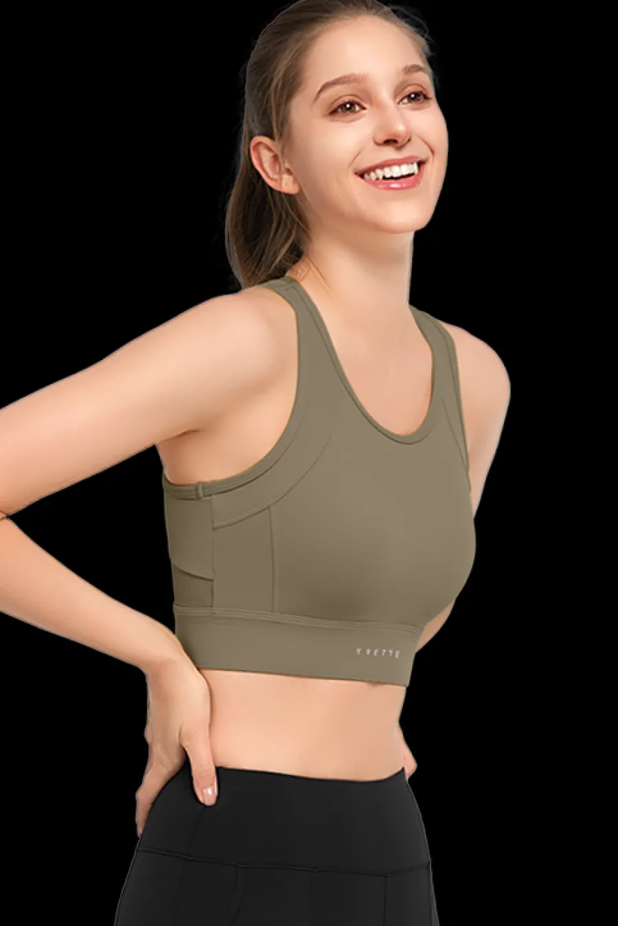 Yvette Sport-BH Emily DarkBrown Clearance