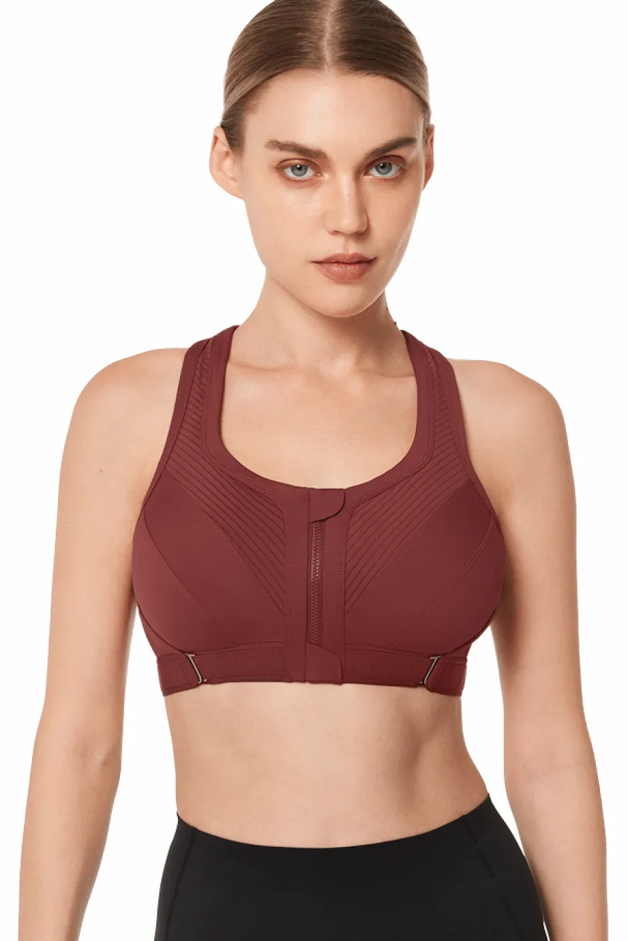 Yvette Sport-BH Functional WineRed Clearance