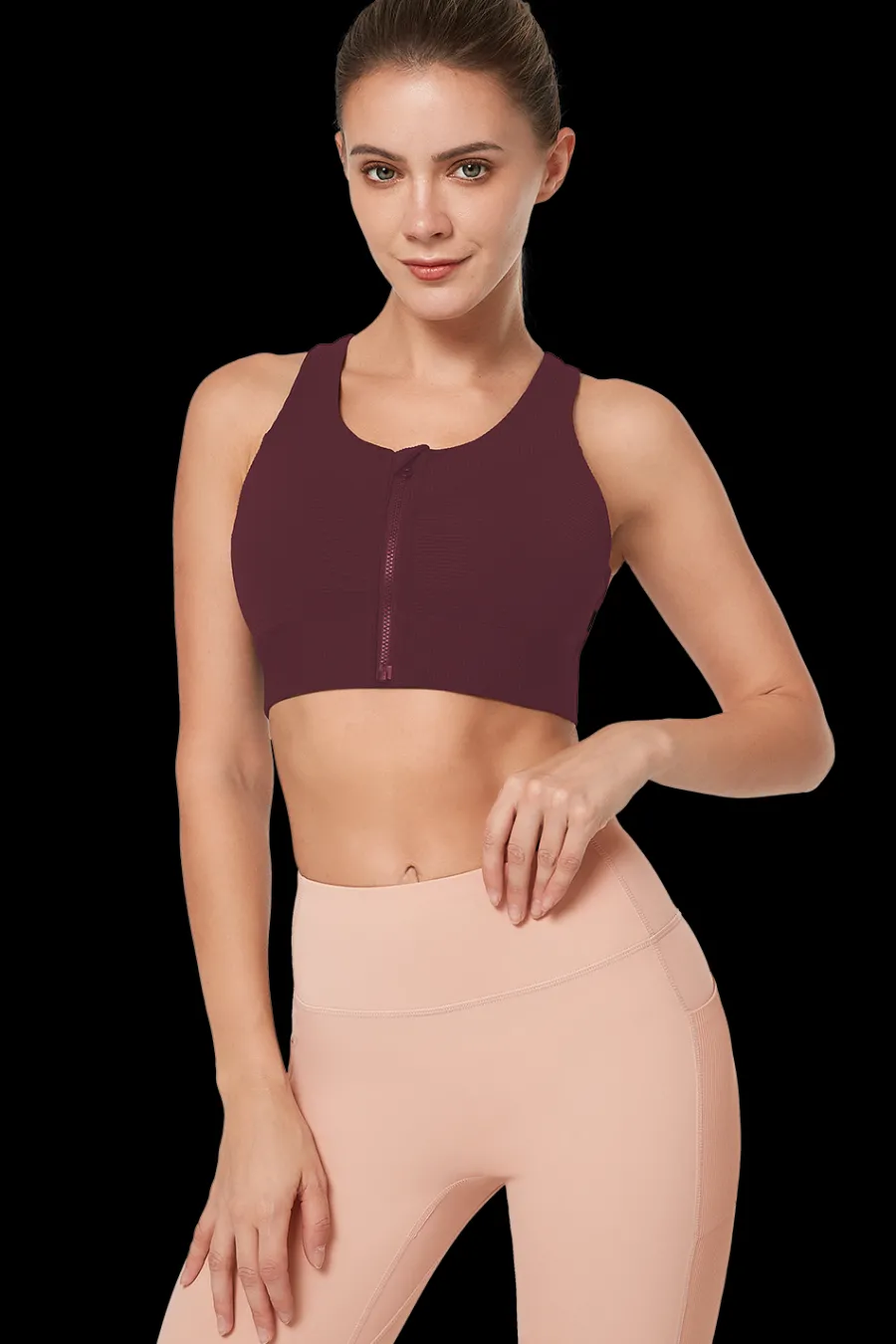 Yvette Sport-BH Kylie Wine New