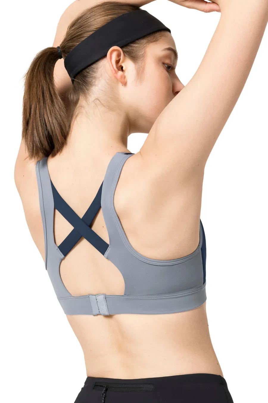 Yvette Sport-BH Strong Gray/Navy Online