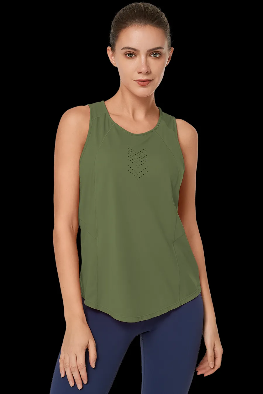 Yvette Tank Top Carrie DarkGreen Outlet