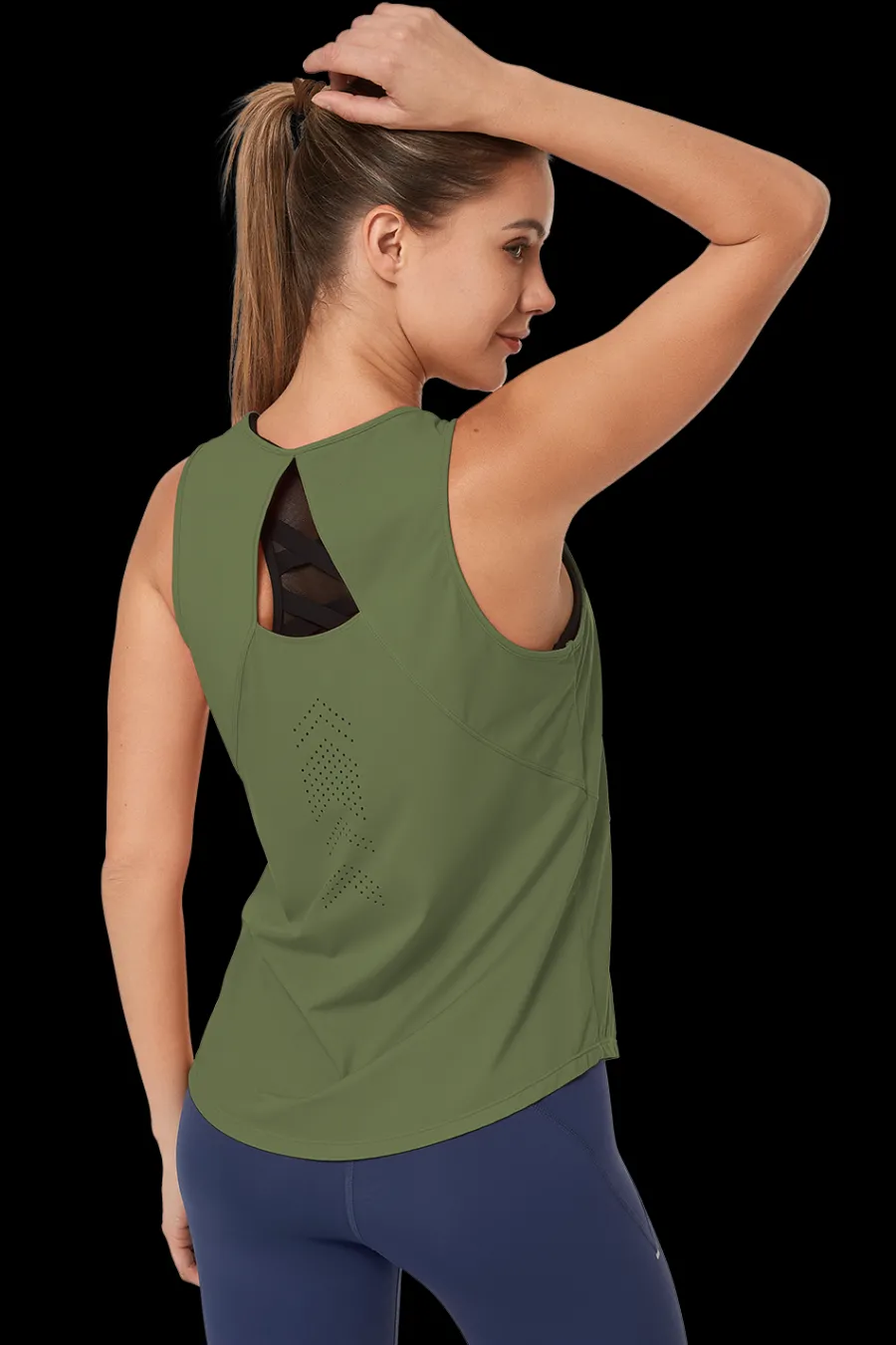Yvette Tank Top Carrie DarkGreen Outlet