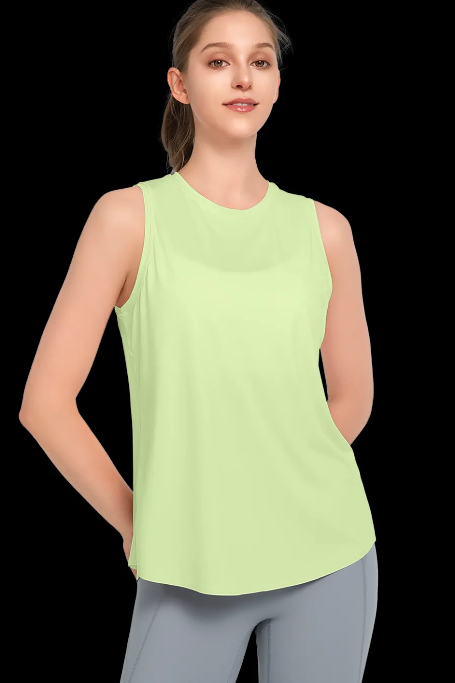 Yvette Tank Top Koko LightGreen Clearance