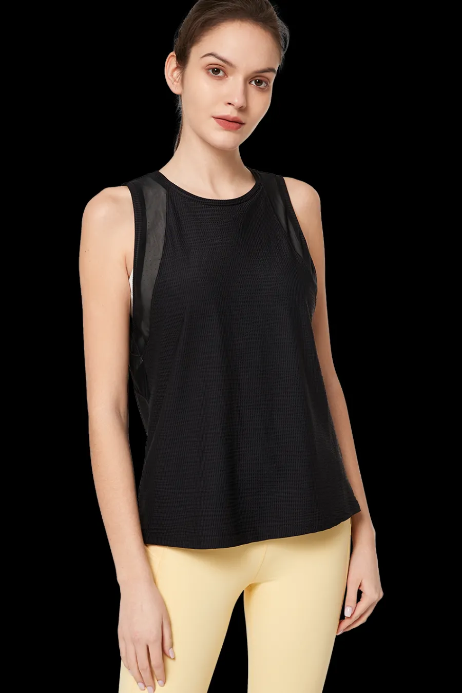 Yvette Tank Top Sun Black Fashion
