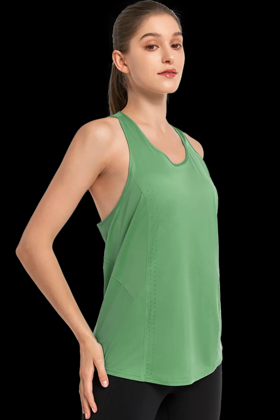 Yvette Tank Top Tilly Green Hot