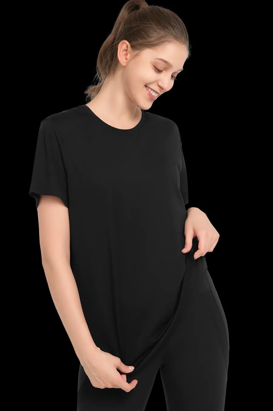 Yvette T-Shirt Donna Black Sale