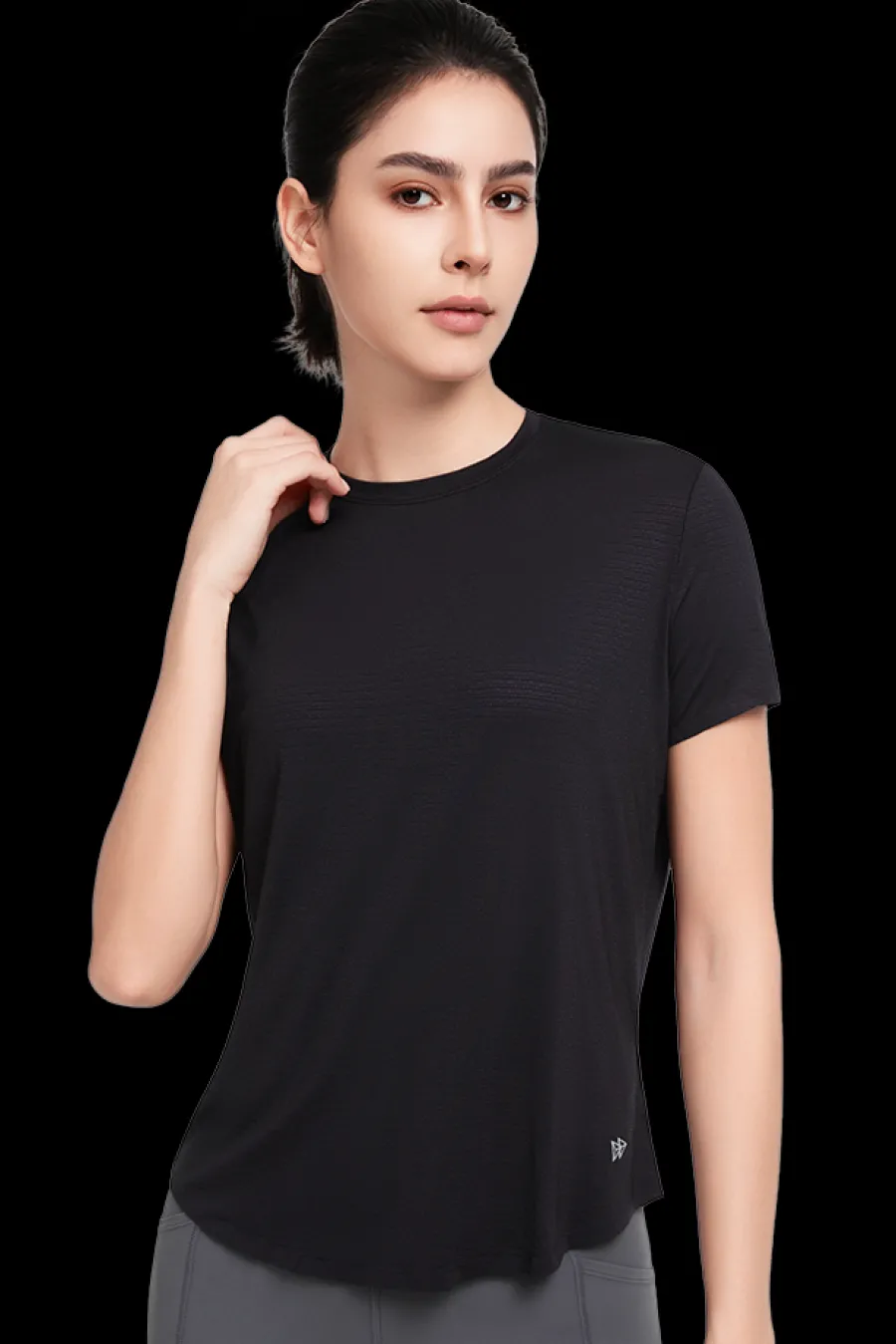 Yvette T-Shirt Lea Black Sale