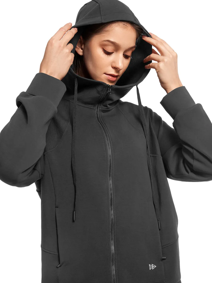 Yvette Zip Hoodie Heidi Gray Sale