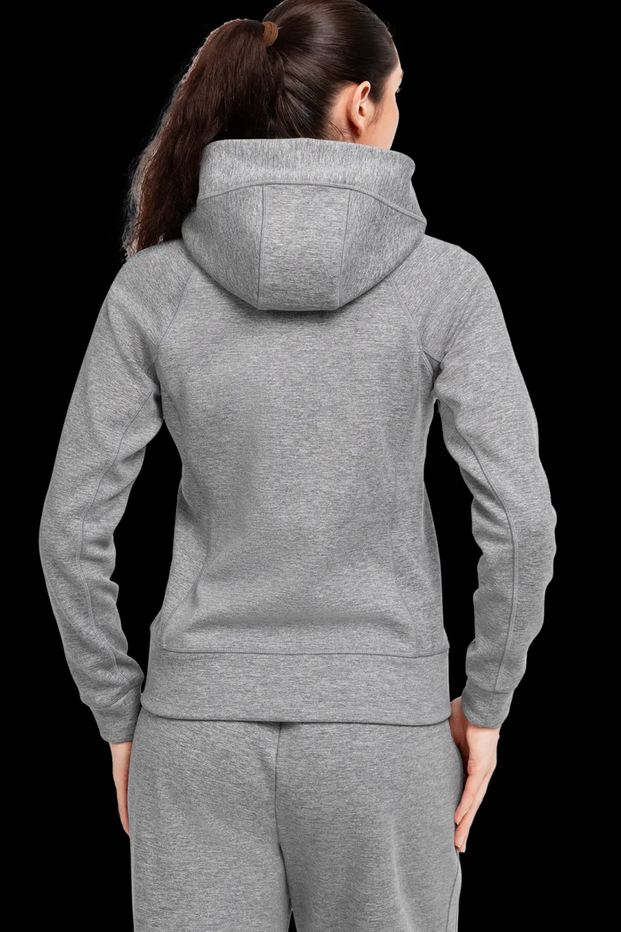 Yvette Zip Hoodie Lina MelangeGray Hot