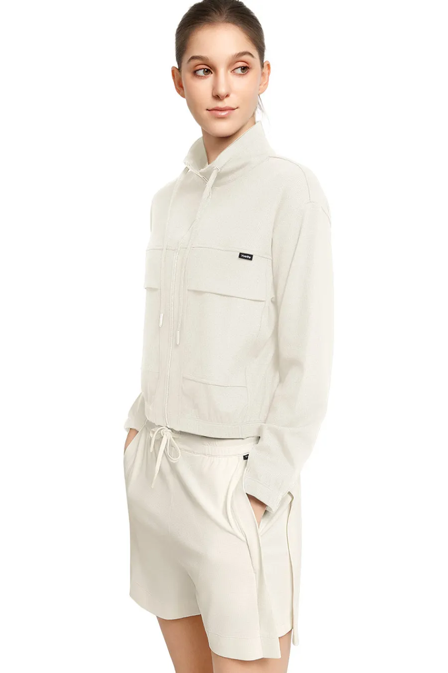 Yvette Zip Sweat Alessia OffWhite Best