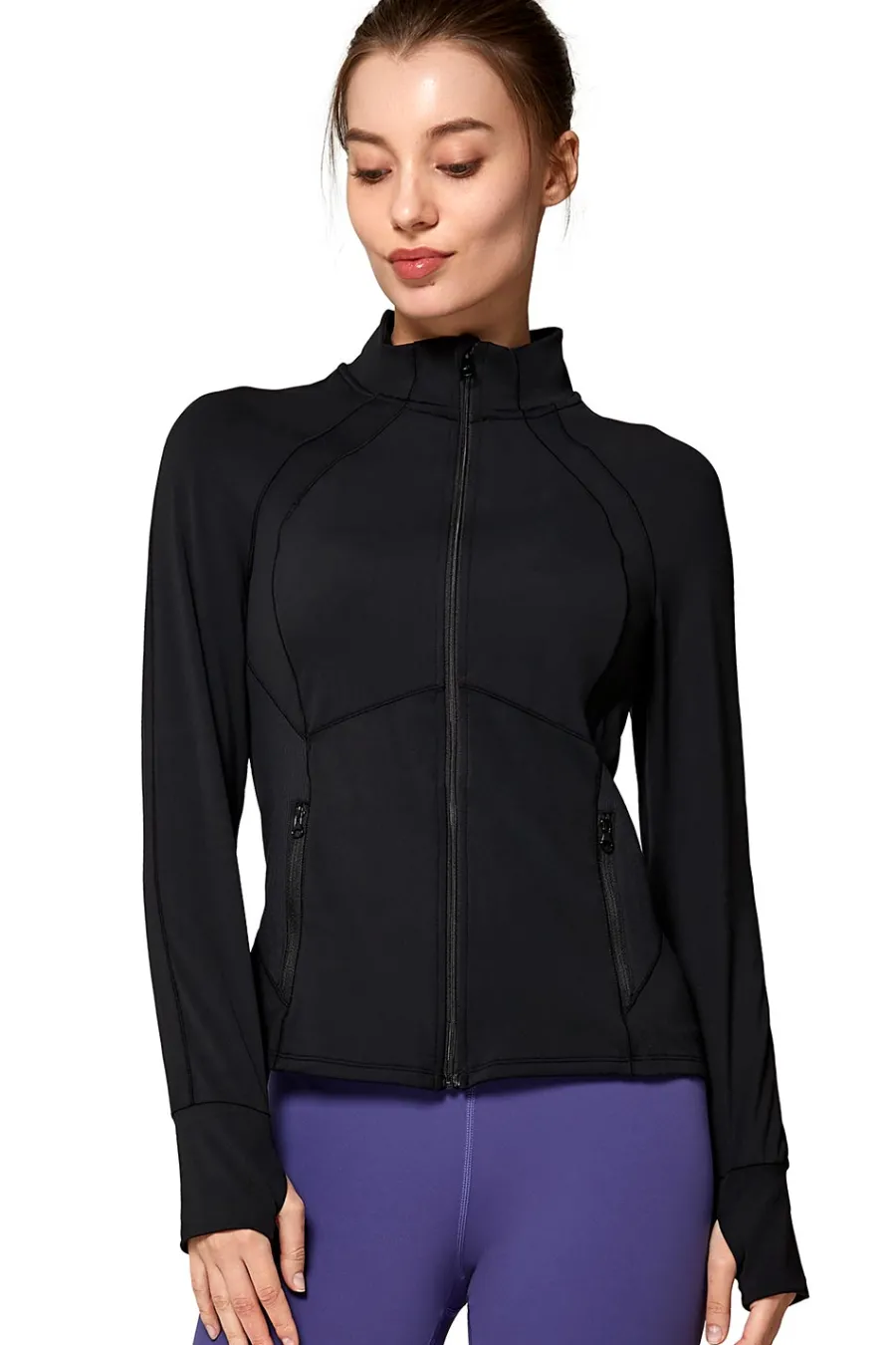 Yvette Zip Sweat Posie Black Schwarz Best